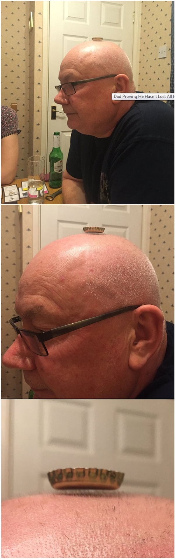 3. «Мой отец все еще пытается доказать, что у него есть волосы».