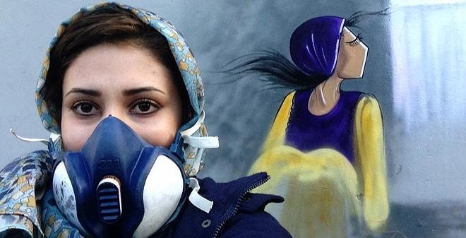 Eserlerinde Kadının Gücünü Tasvir Eden Afganistan'ın İlk Kadın Grafiti Sanatçısı: Shamisa Hassani