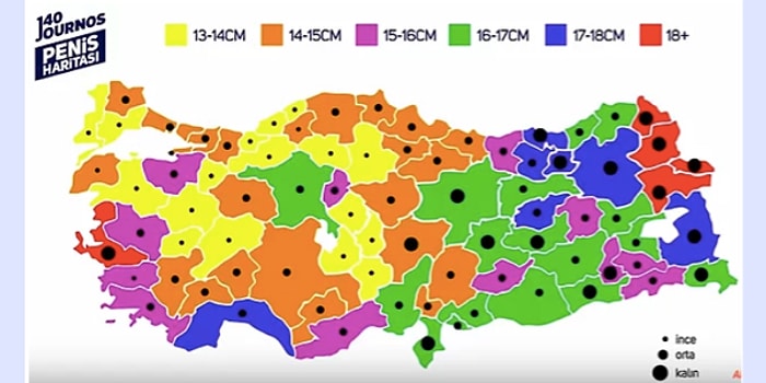 Bir Seks İşçisinin Gözünden Türkiye'nin İl İl Ortalama Penis Boyu Haritası