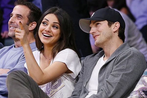 13. Мила Кунис и Эштон Кутчер