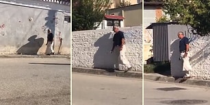 Daralan Kaldırımla İnatlaşınca Soluğu Yerde Alan Adam