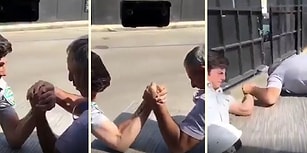 Bilek Güreşi Yapacağız Diye Kendilerini Kaybeden Güvenlik Görevlileri