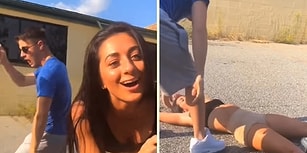 Kiki Challenge Yaparken Arkadaşını Tehlikeye Atan Fazla Hareketli Adam