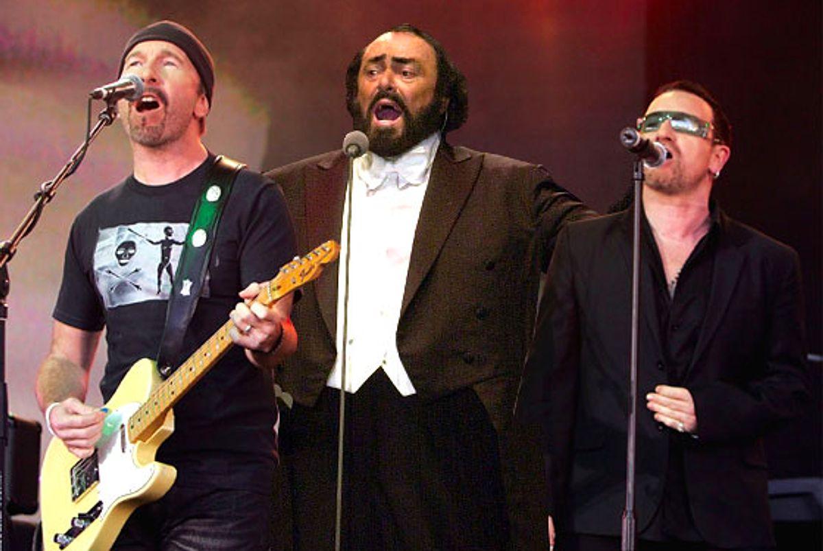 Pavarotti and bono