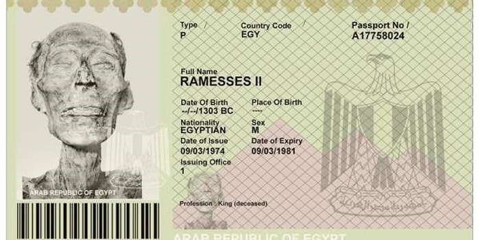 Как в 1974 году Рамсес Великий стал первой в истории мумией, получившей паспорт