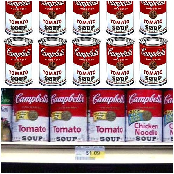 30. Campbell's Soup Cans (1962) - Andy Warhol / Punch-Drunk Love (2002) - Paul Thomas Anderson
