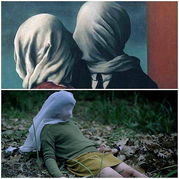 22. The Lovers (1928) - René Magritte / Koca Dünya (2016) - Reha Erdem