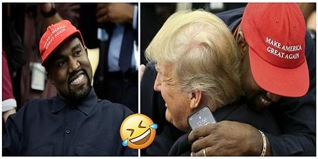 Beyaz Saray'da Donald Trump ile Görüşen Kanye West'in Canlı Yayında Çıkardığı Telefonu ve Girdiği Şifre Dalga Konusu Oldu!