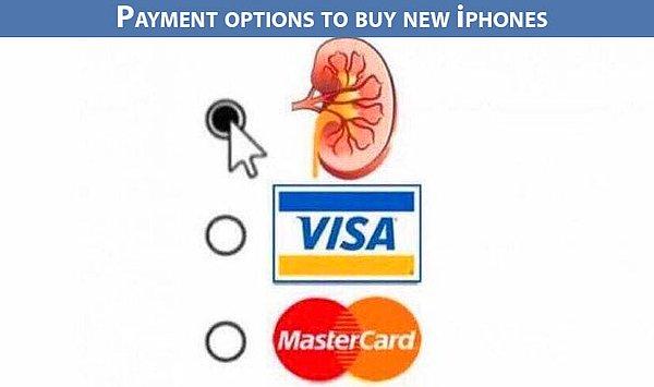 13. Yeni iPhone'lar için alternatif ödeme yöntemi:
