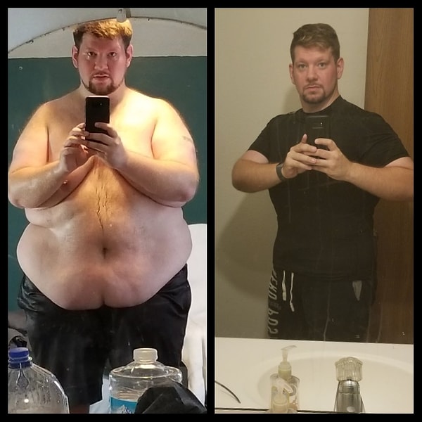 7. Bu beyefendi 7 ayda tam 56 kilo vermiş.