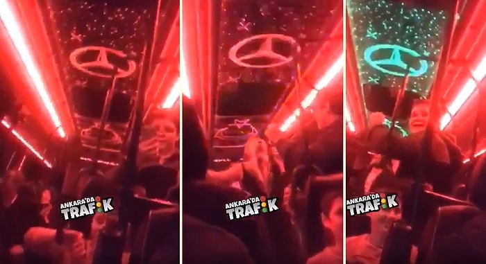 Böyle Bir Hizmet Başka Yerde Yok! Rengarenk Ankara Dolmuşlarında Doyasıya Eğlenen İnsanlar