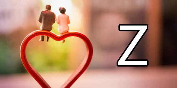 Evleneceğin kişinin isminin ilk harfi "Z"