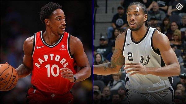 NBA'in en önemli takası ise San Antonio Spurs ile Toronto Raptors arasında gerçekleşti. DeMar DeRozan ve Jakob Poeltl'i Spurs'e gönderen Raptors, Kawhi Leonard ve Danny Green'i kadrosuna ekledi.
