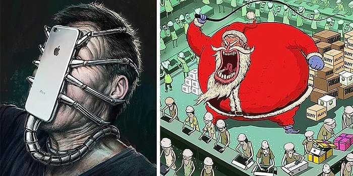 Выбор за вами: 10 гениальных иллюстраций на тему "Как жить не надо"