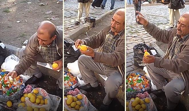 Limon Sıkacağı Satmak İçin Kullandığı Eşsiz Pazarlama Yöntemiyle Hipnotize Eden Dayı