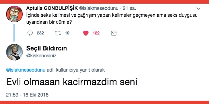 "İçinde Seks ve Çağrışım Yapan Kelimeler Geçmeyen Ama Seks Duygusu Uyandıran Cümle?" Sorusuna Gelen Birbirinden Eğlenceli Cevaplar