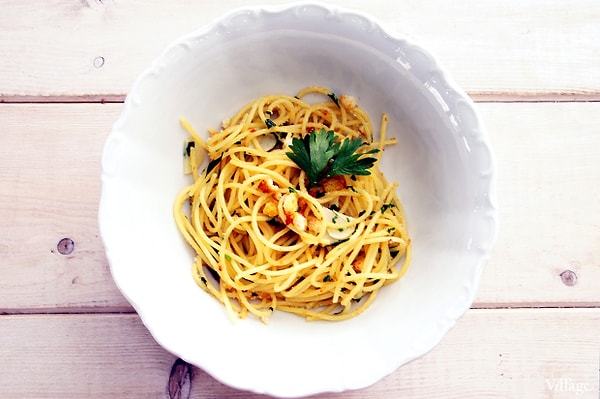 Спагетти алио-олио!
