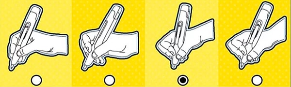 Итак, выберите, как вы держите ручку...