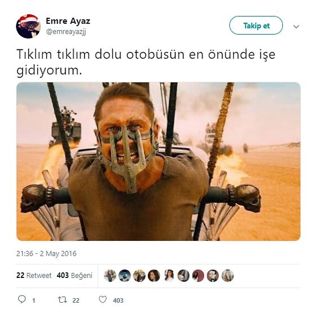 5. İşe neyle gidip geliyorsun?