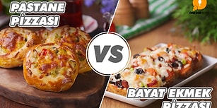 Pizza Düellosu Başlıyor: Çok Sevdiğiniz Pastane Pizzası, Leziz Bayat Ekmek Pizzası'na Karşı!