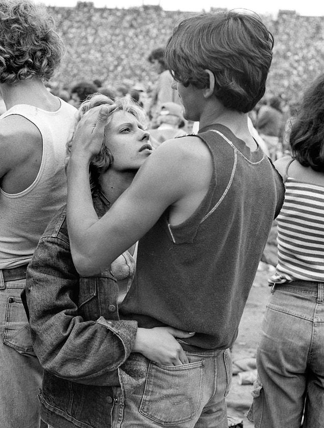 12. A couple at a Rolling Stones concert in Philadelphia, 1978