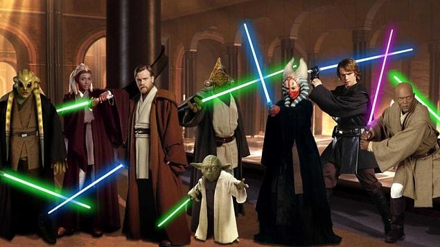 9. At least one Jedi probably killed themselves because they were holding their lightsaber the wrong way around when they turned it on.
