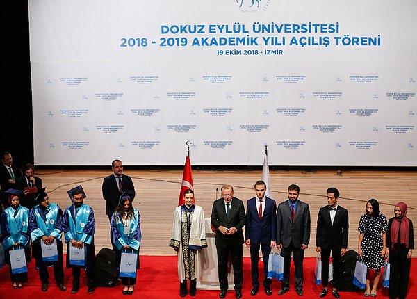 Cumhurbaşkanı Erdoğan, Dokuz Eylül Üniversitesi akademik yılı açılış töreninde konuştu.