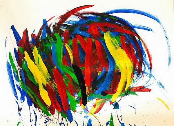 10. Критики даже распознали в стиле хрюшки «абстрактный экспрессионизм»