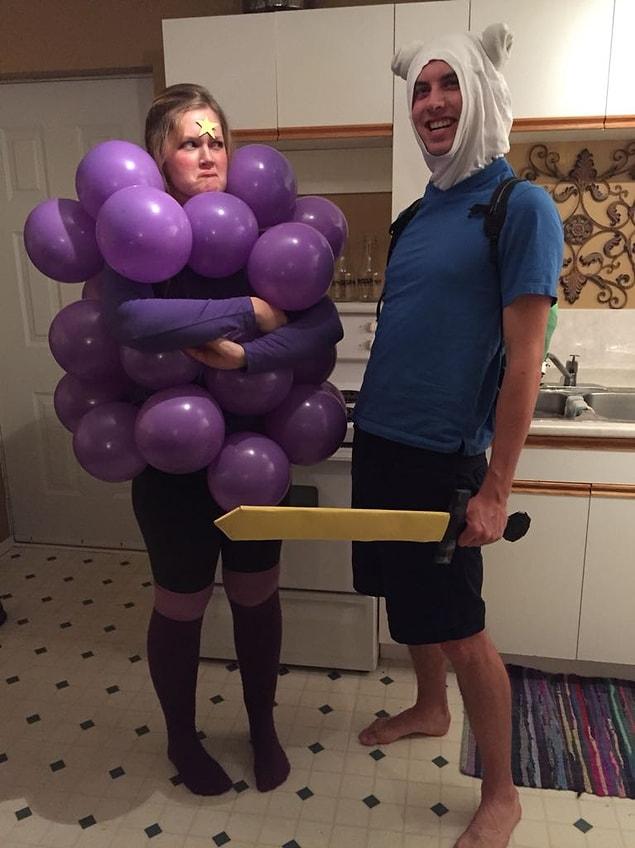 22. Lumpy Space Princess and Finn the Human from Adventure Time