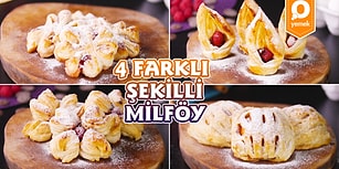 Çeşit Çeşit Kesme Tekniği İle Misafirlerinizi Şaşırtacak Güzellikte 4 Farklı Şekilli Milföy Tarifi