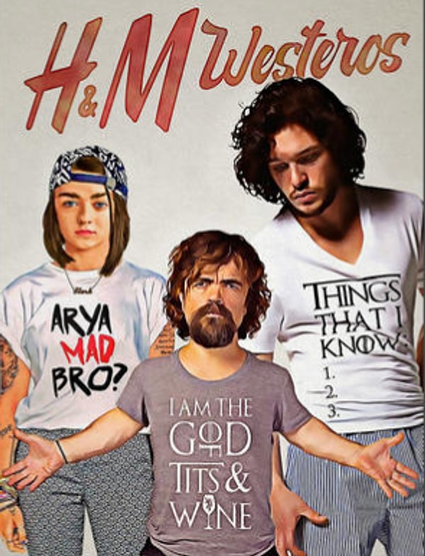 ...в моделей новой линии футболок H&M