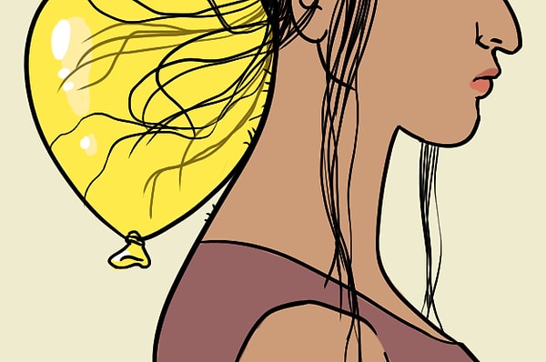 2. А как насчет воздушного шарика, который летает рядом с вами и касается вашей руки, спины, волос?