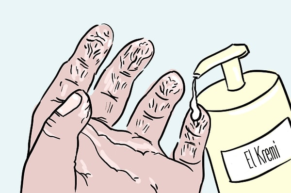 3. В том, чтобы намазать крем на руки, нет ничего неприятного, не так ли? А как насчет морщинистых распаренных рук после принятой горячей ванны?