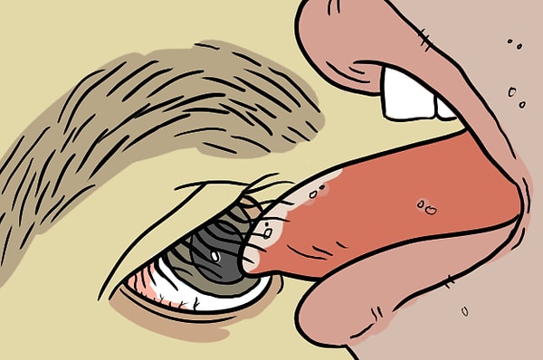 7. И последний вопрос: помните этот метод, который использовали наши бабушки, чтобы вытащить соринку из глаза? Ваши ощущения?