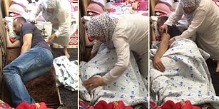 Pamuk Elleriyle Uyuyan Torununun Üzerini Örtmeye Çalışan Büyükannenin İçinizi Isıtacak Görüntüleri