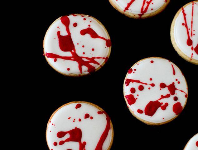6. Blood spatter cookies