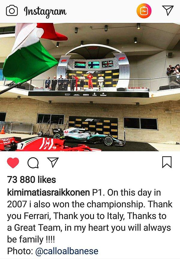 8. 10 yıl önce bugün Finli F1 pilotu Kimi Raikkonen dünya şampiyonu olmuş.