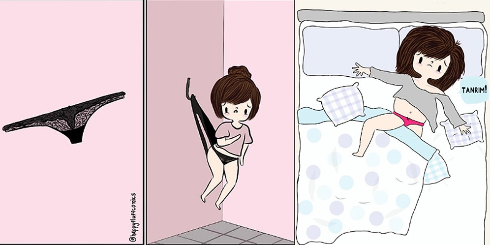 Tüm Kadınların Görünce "Aynı Ben'' Diyeceği Günlük Hayatta Boğuştuğumuz Sorunları Konu Edinen 22 Çizim