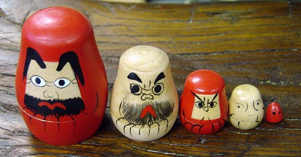 14. Русская матрешка имеет японские гены.