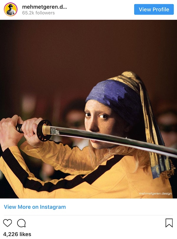 5. Мехмет Герен публикует свои креативные работы в Инстаграм-аккаунте @mehmetgeren.design, и на него уже подписалось более 60 тыс. человек.