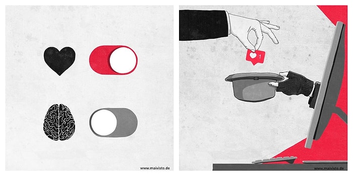 Немецкий художник создает иллюстрации, которые в большей или меньшей степени касаются каждого из нас