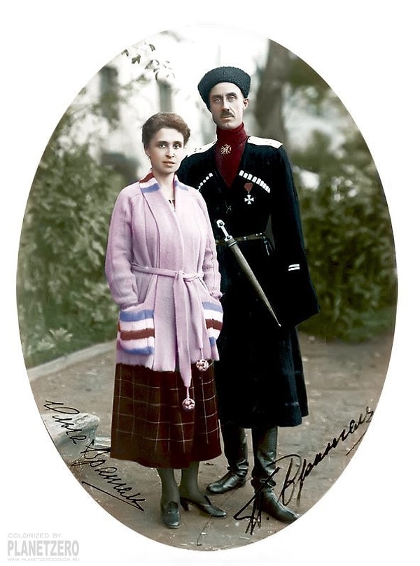 10. Генерал Врангель с женой в Турции. 1921 год