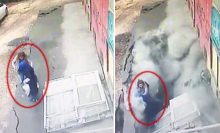 Diyarbakır'da Akılalmaz Olay: Kaldırım Çöktü, Doktor ve Hemşire İçine Düştü!