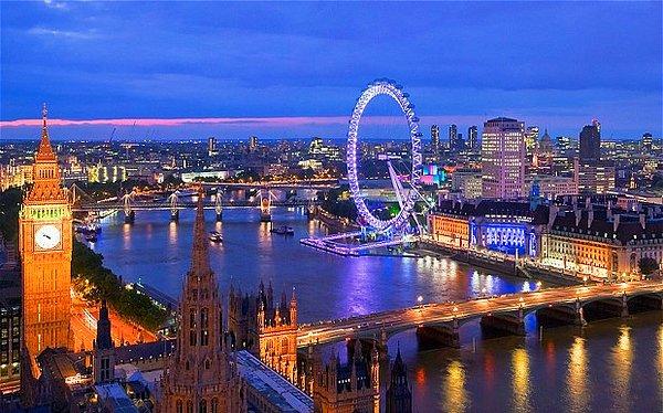 2. Londra, İngiltere - 20.42 milyon ziyaretçi.