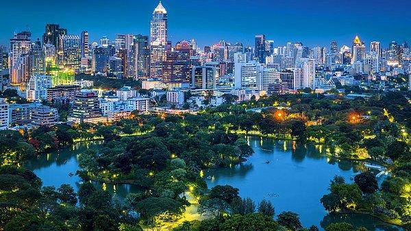1. Bangkok, Tayland - 21.98 milyon ziyaretçi.
