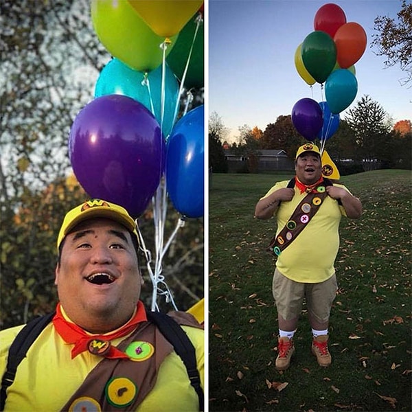 14. Немного подросший Рассел из мультика "Вверх"