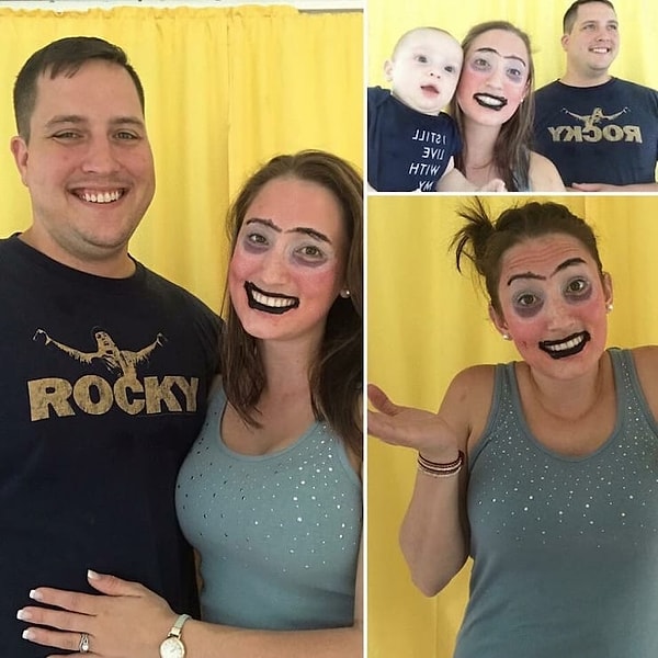 12. "Мой муж всегда считал, что нет ничего сложного в макияже и он бы без проблем мог сделать мне его. Он ошибался"