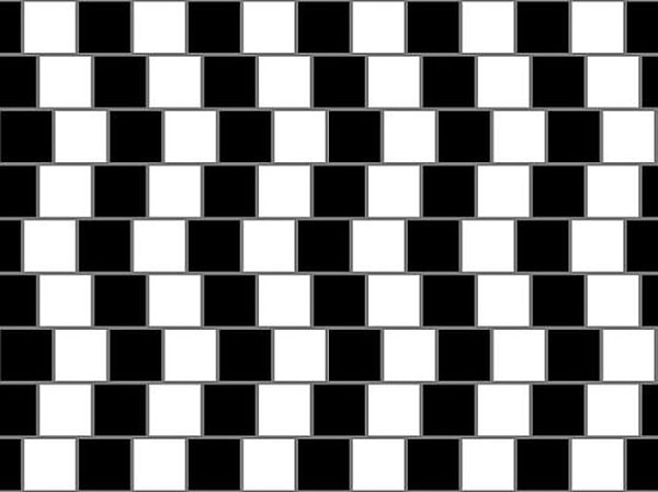 8. Верно ли утверждение, что все горизонтальные линии на этом рисунке параллельны?