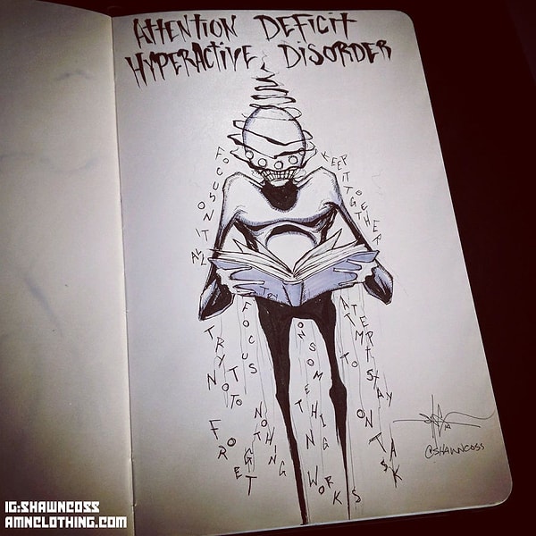 1. Синдром дефицита концентрации внимания с гиперактивностью