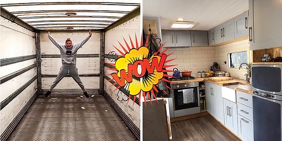 Пара из Англии потратила 25000$, чтобы преобразовать старый грузовик в уютный дом на колесах: оцените этот шедевр